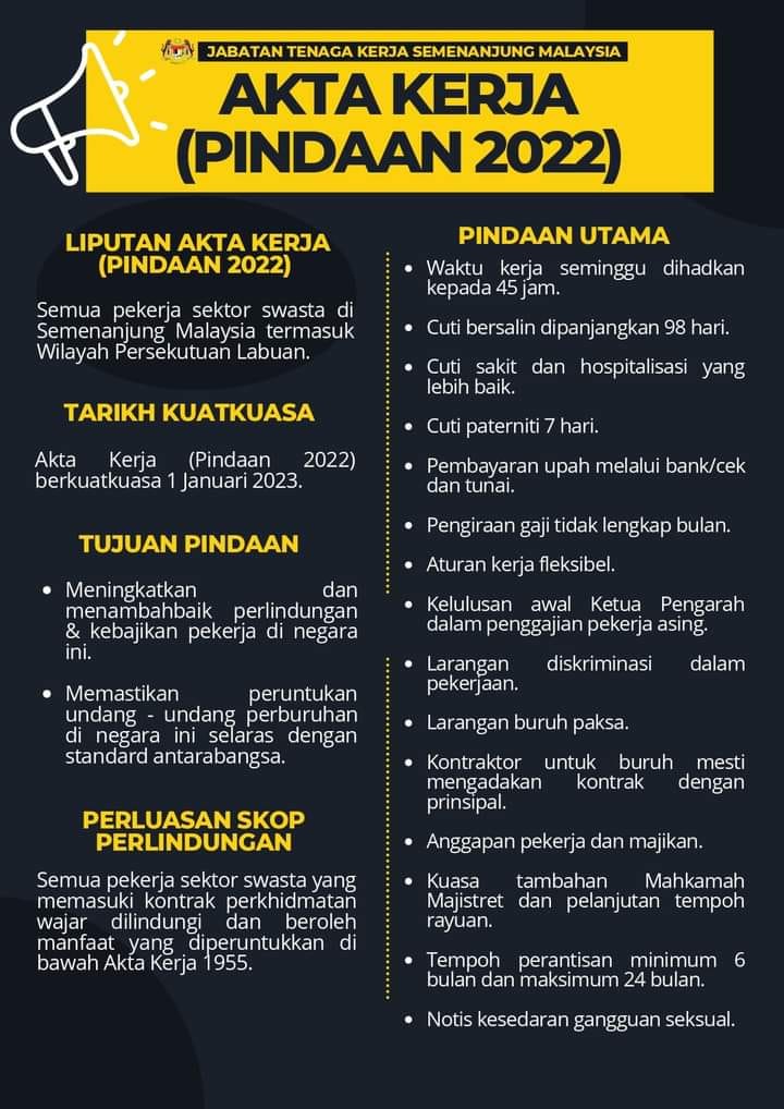 Akta Kerja 1955 Pindaan 2022